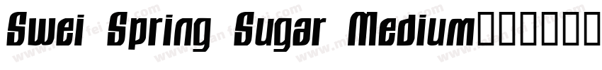 Swei Spring Sugar Medium字体转换